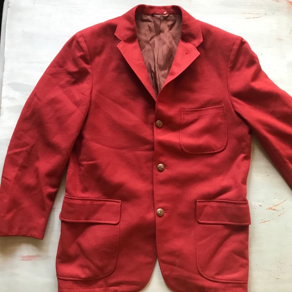 Vintage 1970s wool blazer with gold buttons - Picture 6 of 9